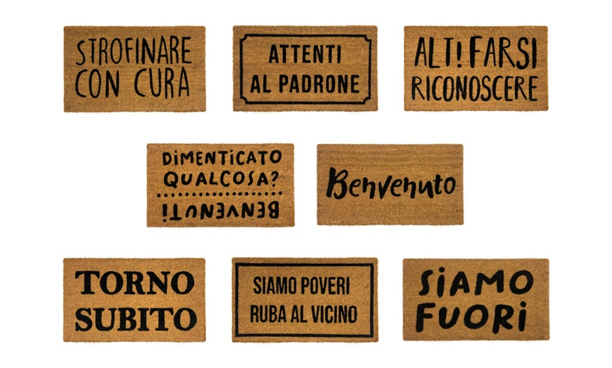 Image 1: Zerbino in cocco, con retro antiscivolo