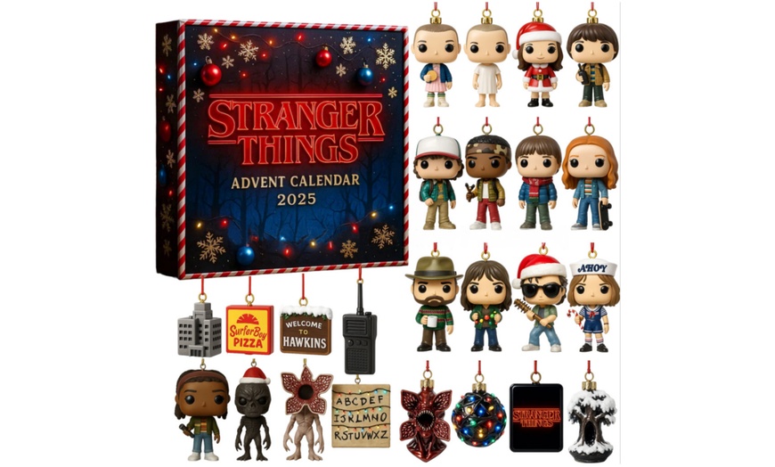 Image 2: Stranger Things Inspired Acrylic Pendant Advent Calendar