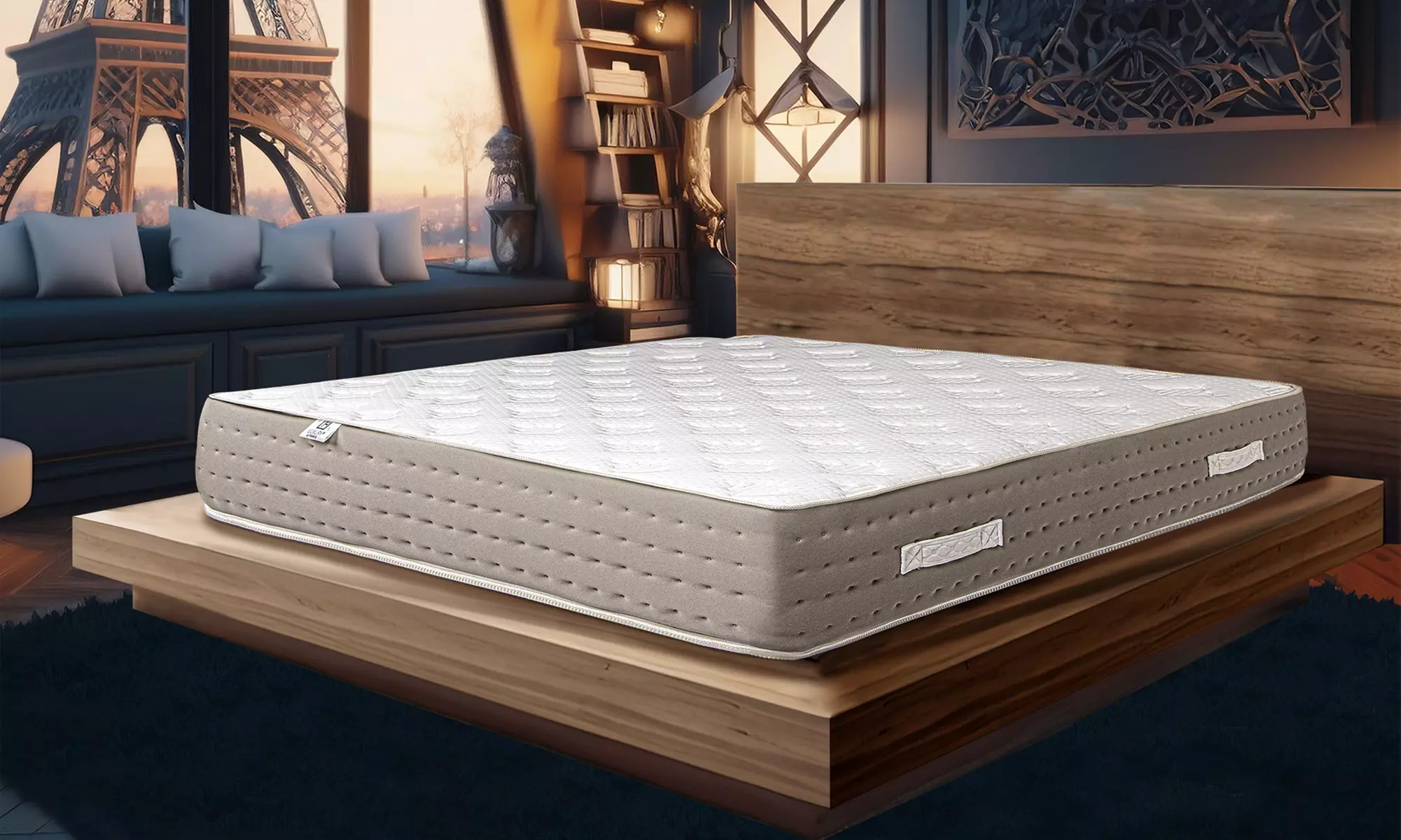 Matelas "Dreamlux", option sommier, oreiller, couette et tête de lit