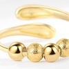 Image 8: 2x Elegante Spinner-Ringe mit drehbaren Perlen zur Entspannung