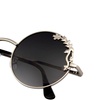 Image 7: Emblem Eyewear - Womens Flower Floral Boho Round Mirror Womens Sunglasses