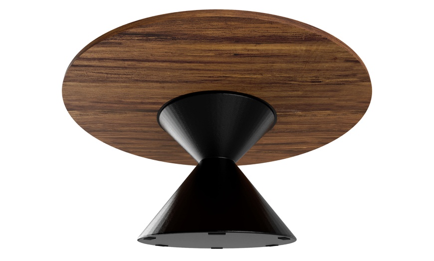 Image 11: Tavolo rotondo con base a doppio cono