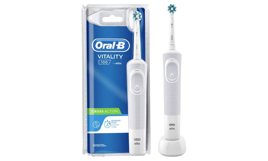 Image 1: Oral-B Vitality 100 Cross-Action Electric Rechargeable Toothbrush