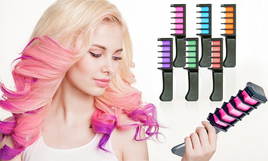 Up To 68% Off Six-piece Hair Chalk Comb Set 