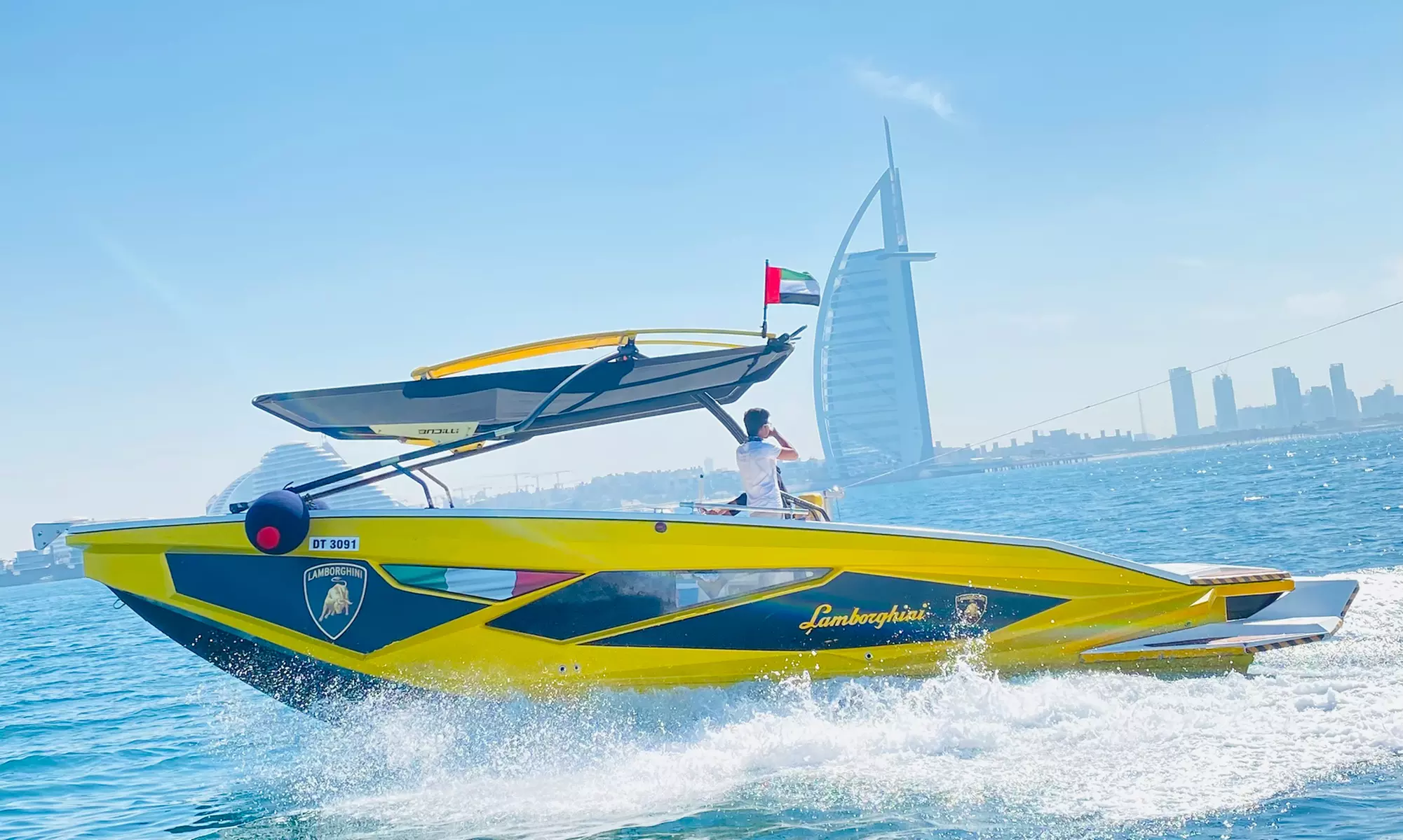 Soar Above Dubai's Coastline with 30-Minute Parasailing for One or Two