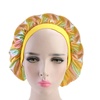 Image 5: Women Satin Night Sleep Cap Hair Bonnet Hat Silk Head Cover Wide Elastic Band