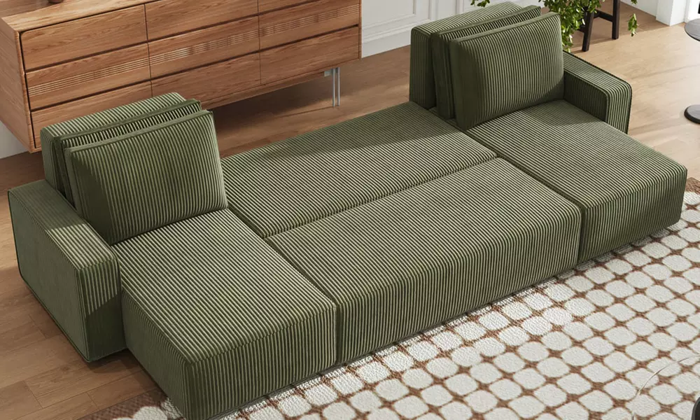 Canapé panoramique convertible Lubec, Kocoon