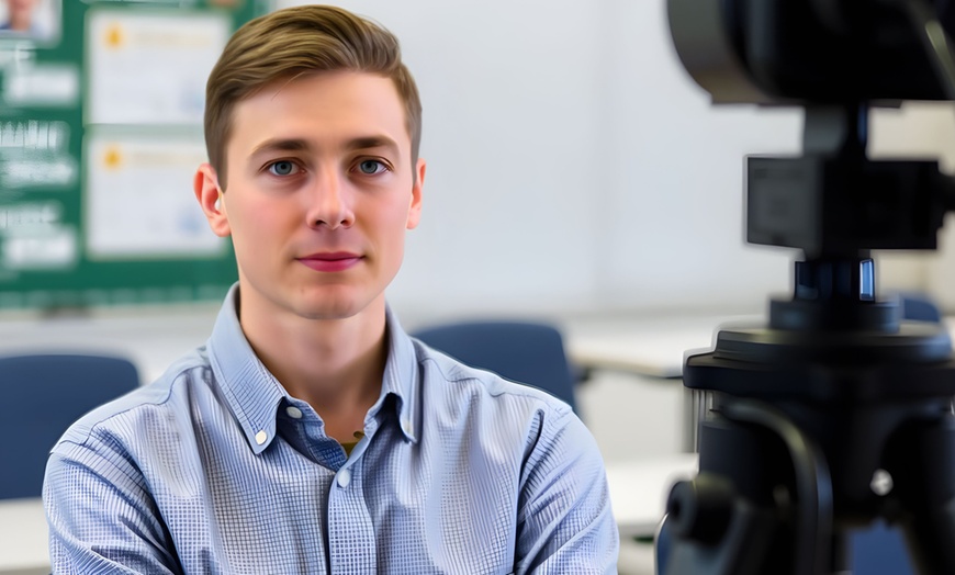 Image 1: Digitales Passfoto (E-Passbild) mit QR-Code, optional mit 4 Ausdrucken