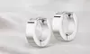 Stainless Steel Polished Hoop Earrings