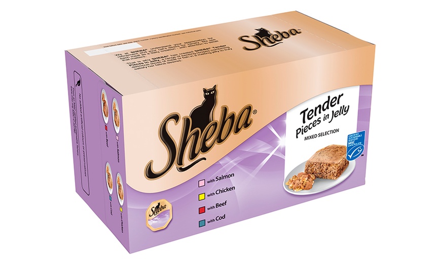 Image 7: 24 or 48Pk Sheba Cat Food Pouches