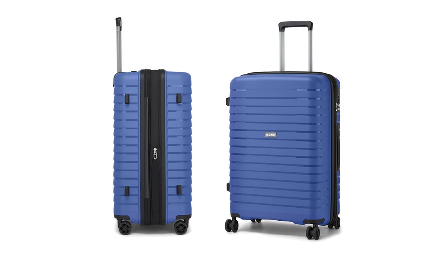 Image 21: Valises Kono rigides à poignée télescopique avec serrure TSA