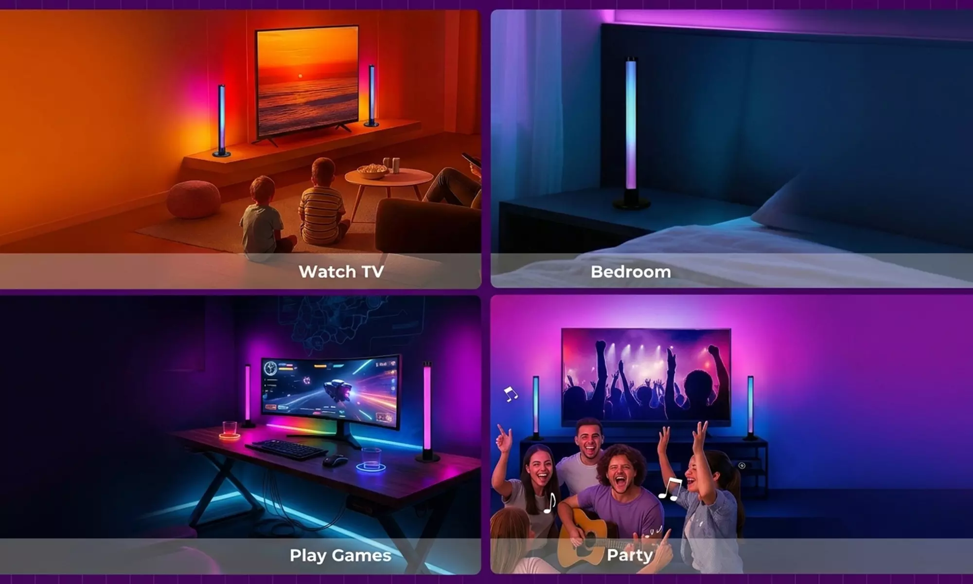 Emitto Smart RGB LED Ambient Light Bar Collections