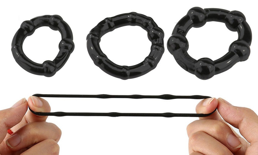 Image 2: 9Pcs/Set Silicone C-Ring Set