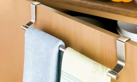 Barra telescopica portastrofinacci Wenko appendibile su anta