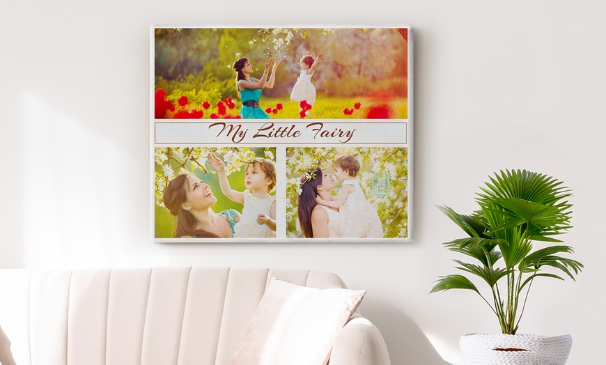 Image 4: Geef je muren karakter met jouw eigen foto op canvas