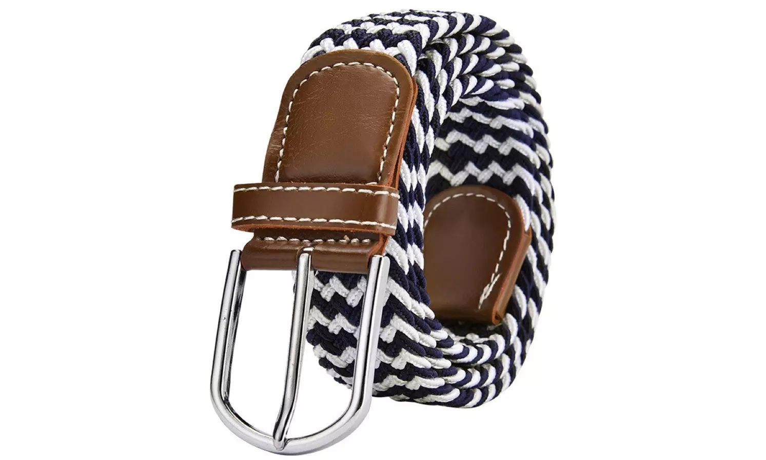 1x oder 2x geflochtener Unisex-Gürtel