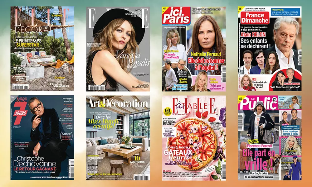Abonnement magazines de 12 mois