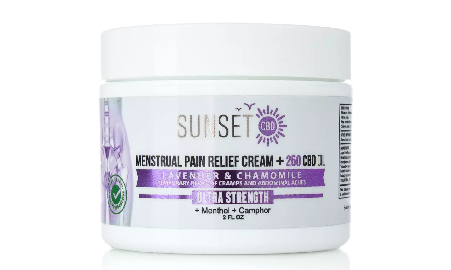 CBD & Lavender Infused Pain Relief Cream for Joints / Muscle Pain from Sunset