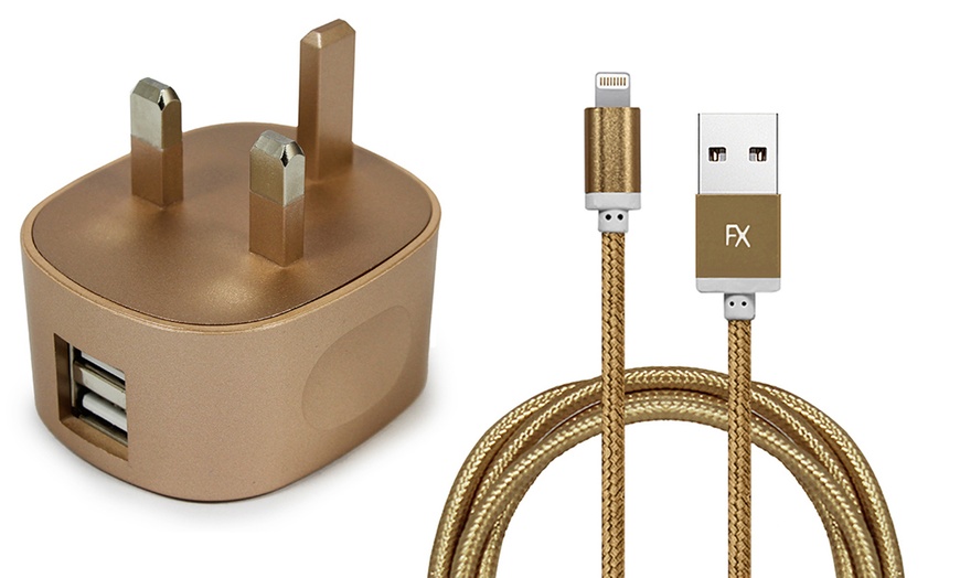 Image 7: Dual-USB Charging Plug for iPhone