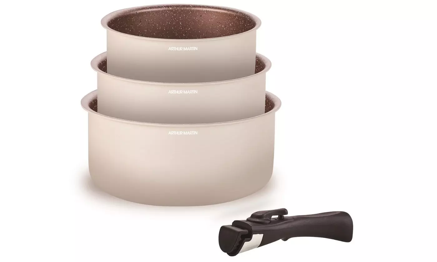 Set de 3 cacerolas 16-18-20 cm con asa de Arthur Martin