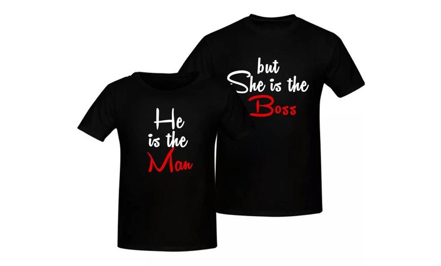 Image 15: Customised Couple T-Shirts