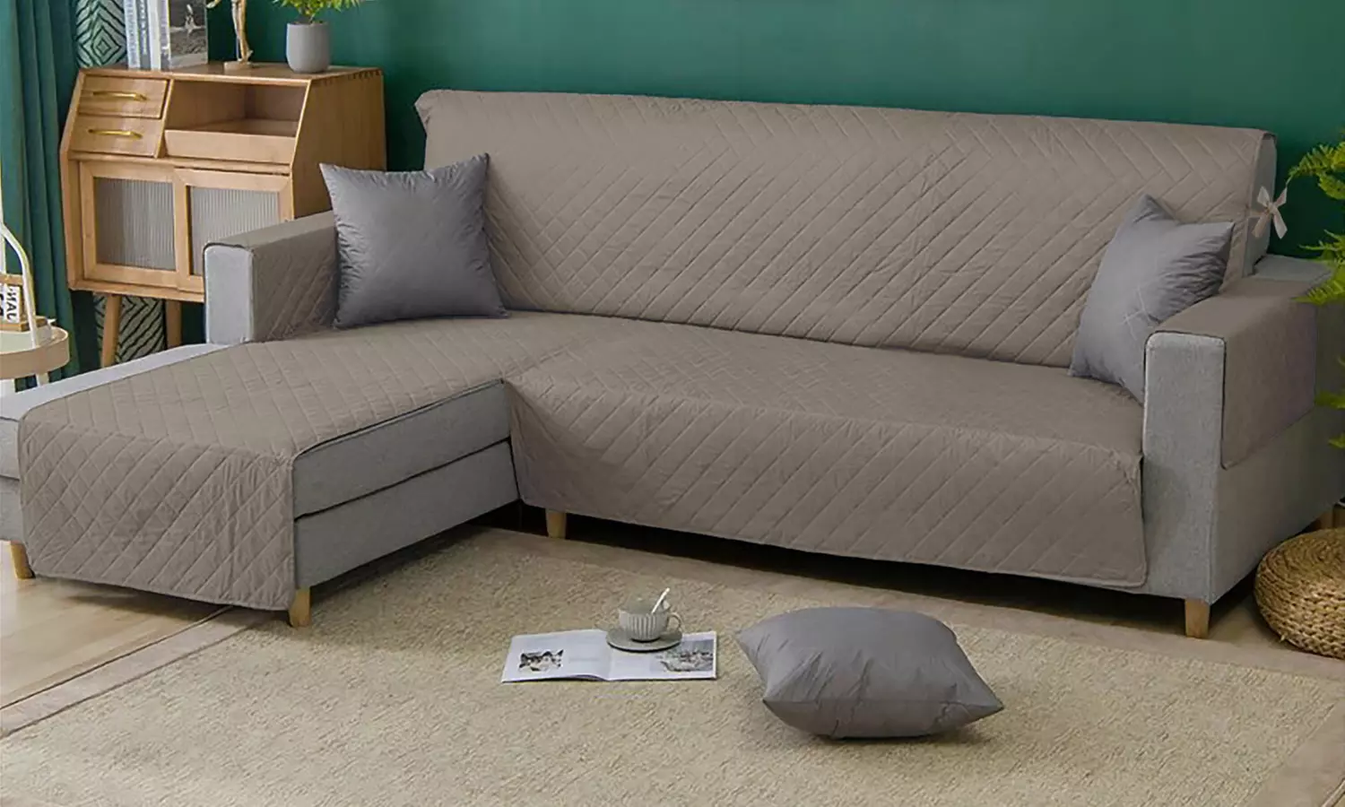 Copridivano con penisola Simple