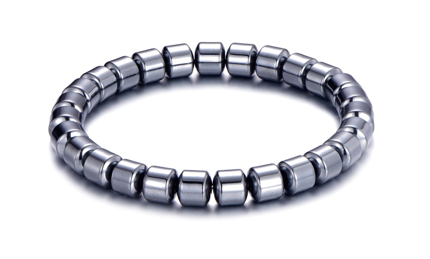 Image 2: Men's Hematite Bracelet