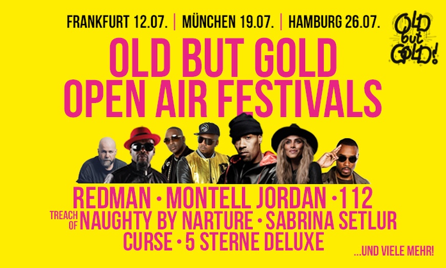 Image 1: Ticket für das "Old but Gold Festival" in München, Frankfurt & Hamburg