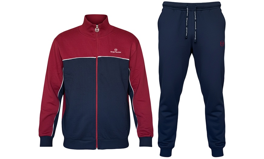 Image 11: Tuta uomo Sergio Tacchini in cotone felpato