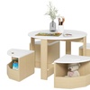 Image 5: AIYAPLAY 5-Piece Kids Table and Chairs Set