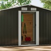 Image 5: Large Metal Garden Tool Storage Shed in 6 Styles