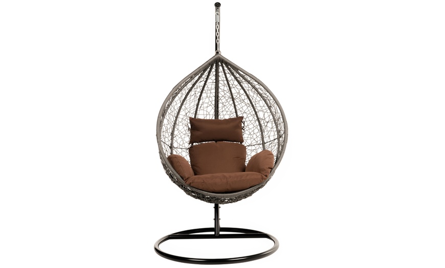 Image 9: Home Deluxe Polyrattan-Hängesessel CIELO