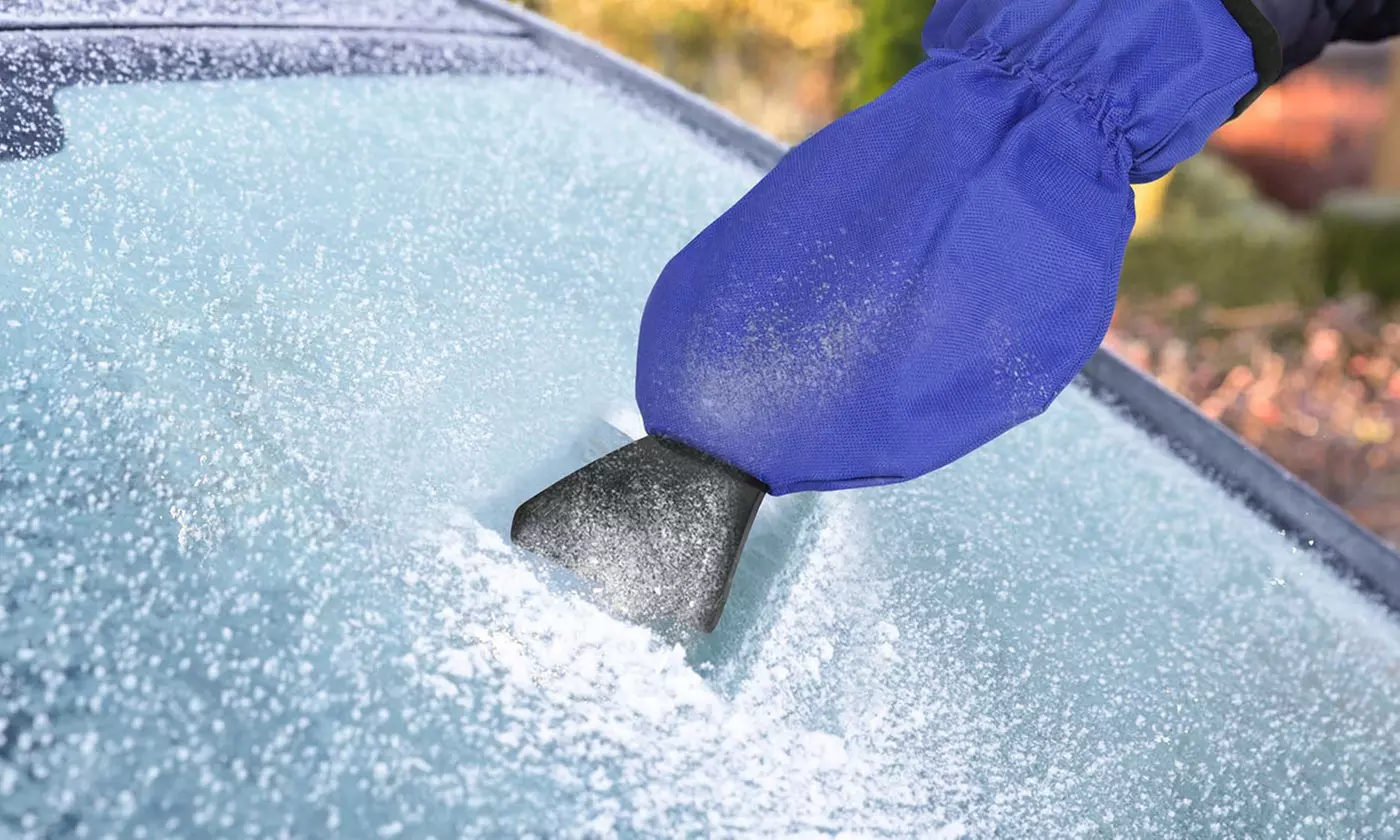 One- or Two-Pack iMounTEK Waterproof Fleece-Lined Ice Scraper Glove