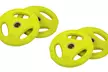 Two or Four 5kg Lime Green Barbell Rubber Plates - Image 3