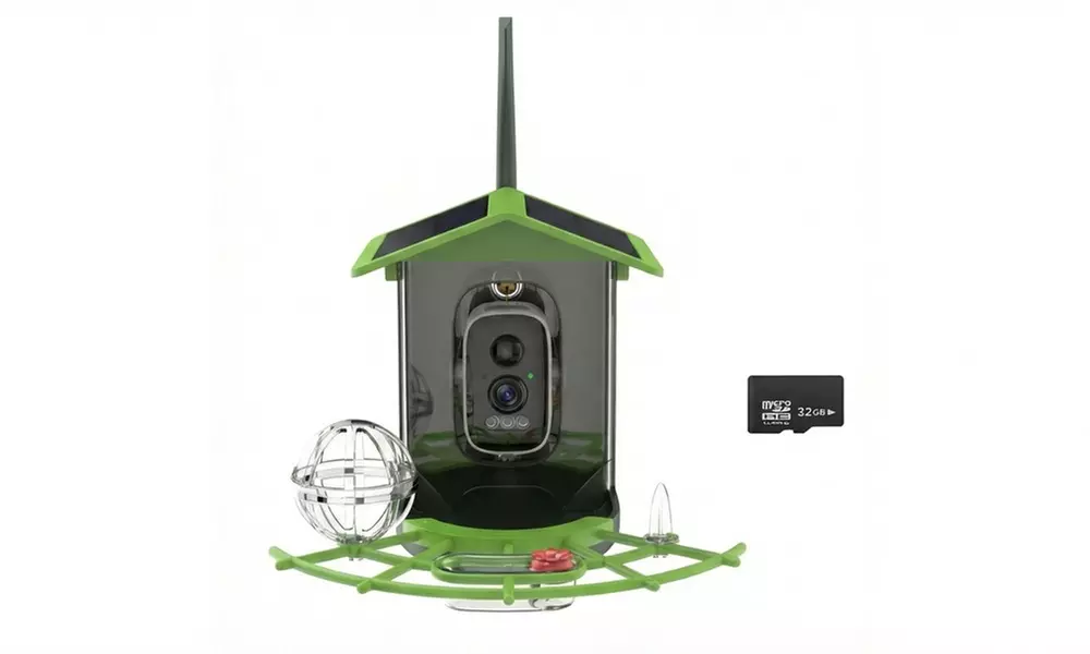 HD Solar Bird Feeder Camera with Colour Night Vision