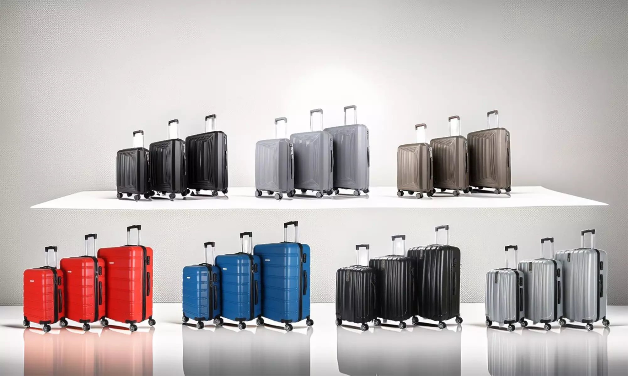 Set van 3 koffers met harde buitenkant van het merk Royalty Line