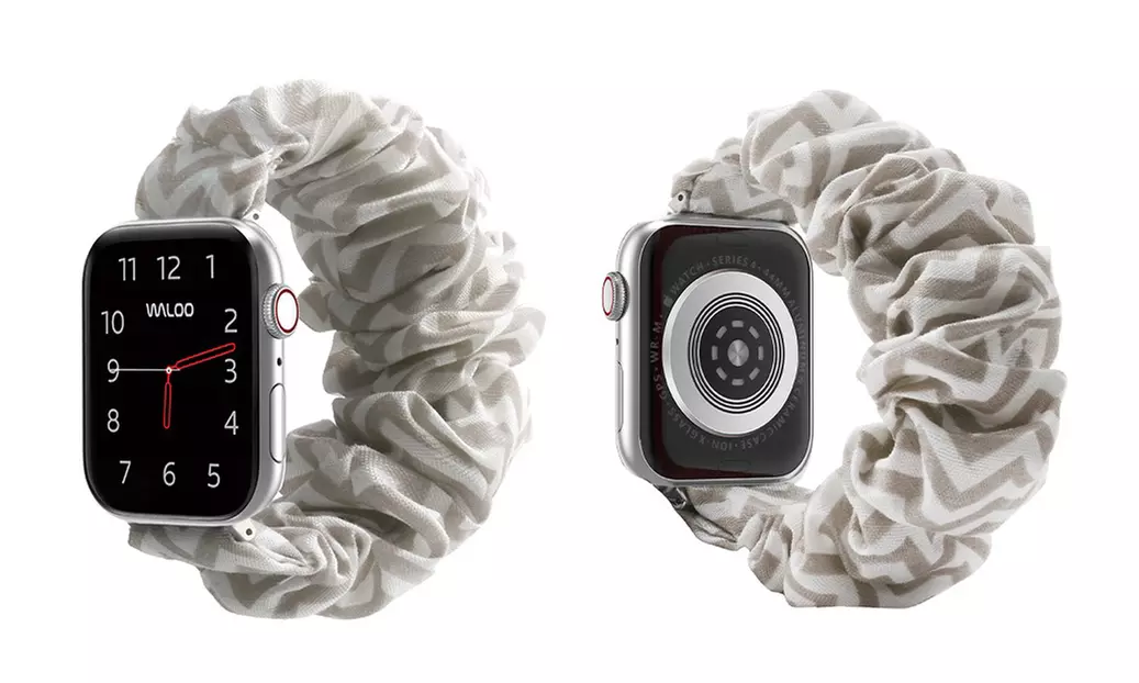 Waloo Elastic Scrunchie Band for All Apple Watch Series
