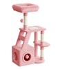 Image 9: 53cm/107cm Cat Tree Tower Indoor Cat Bed with Scratching Post