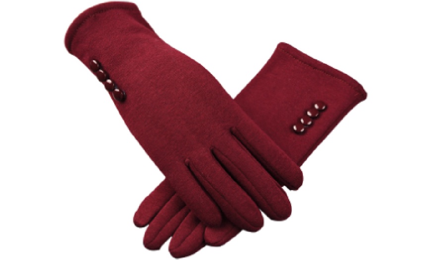 Image 3: Touch Screen Warm Gloves for Women