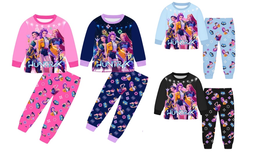 Image 1: KPop Demon Hunters-Inspired Pyjama Set for Girls
