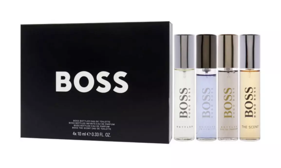 Hugo Boss 4 Piece Gift Set for Men - 0.33 Fl. Oz. Each