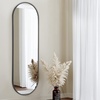 Image 3:  Oval Wall Mirror with Metal Frame 