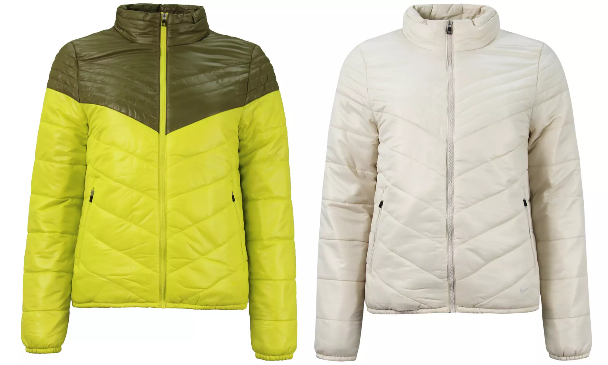 Leichte Jacke von Nike in Gelb oder Creme - Primary Image