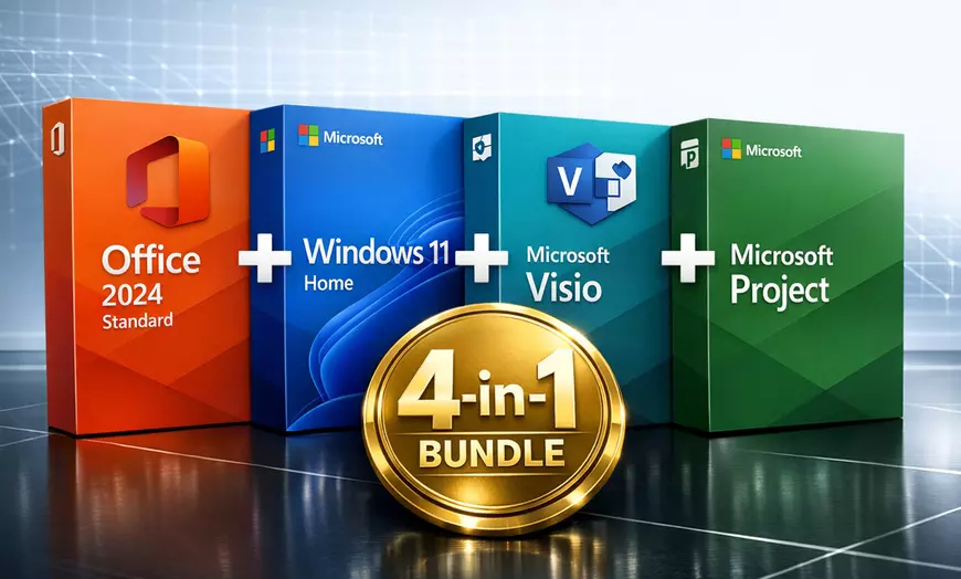 Microsoft Office, Visio, Project + Windows 11 in | Groupon