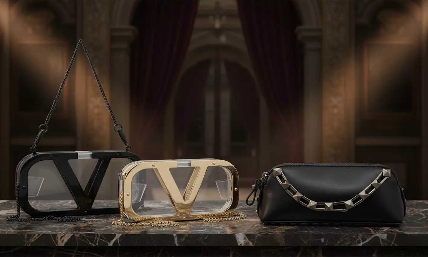 Valentino Garavani Rockstud & Logo Clutches | Designer Bags