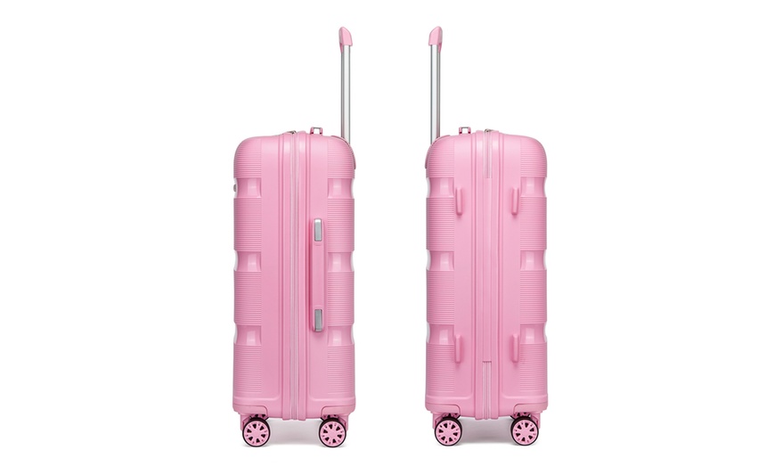 Image 19: Kono 6-Piece PP Hardshell TSA Lock Suitcase Set
