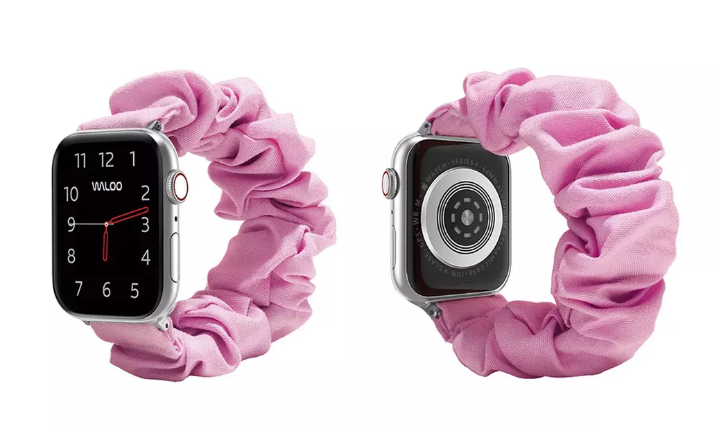 Waloo Elastic Scrunchie Band for All Apple Watch Series