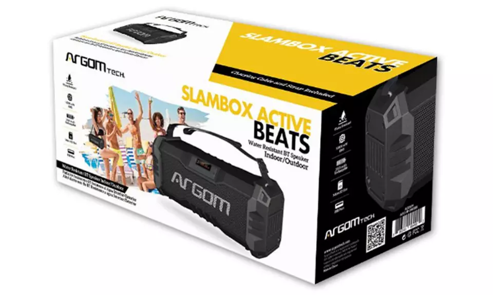 Argom Tech SlamBox Metro or Active Beats Portable Wireless Bluetooth Speaker - Second Medium