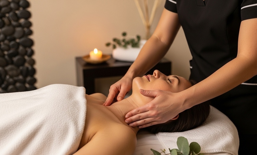 Image 2: Detox & Glow: Lymphatic Massage, Dermaplaning Facial & Aromatherapy