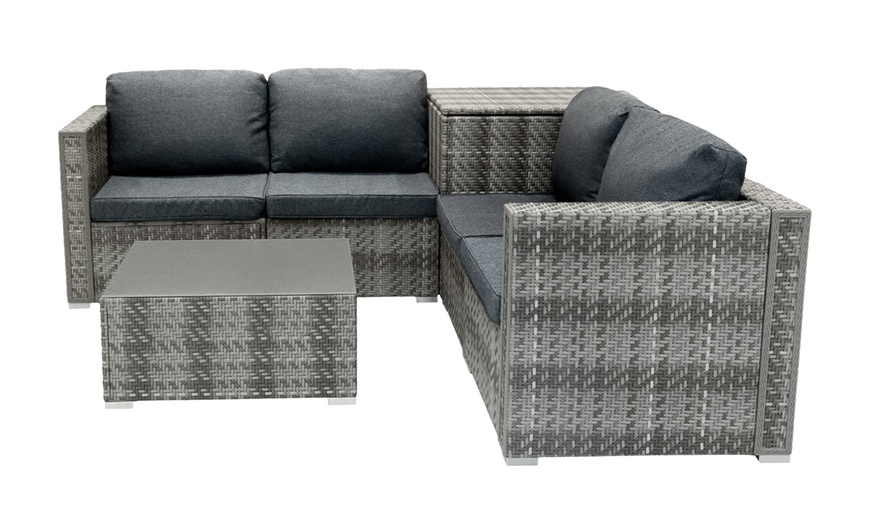 Image 7: Monster Group Six-Piece Rattan-Effect Furniture Set